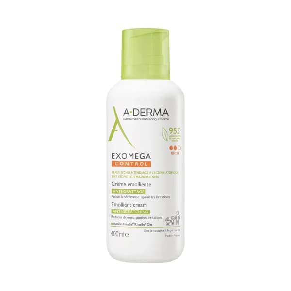 A.DERMA Exomega control Crema emoliente antiirritación 400 ml. - 0.4 l - Imagen del producto en Findit