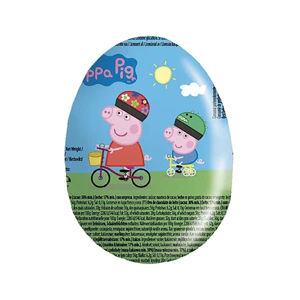 MIGUELAÑEZ Huevo de pascua de peppa pig relleno de chocolate 60 g. - 0.06 kg - Imagen del producto en Findit