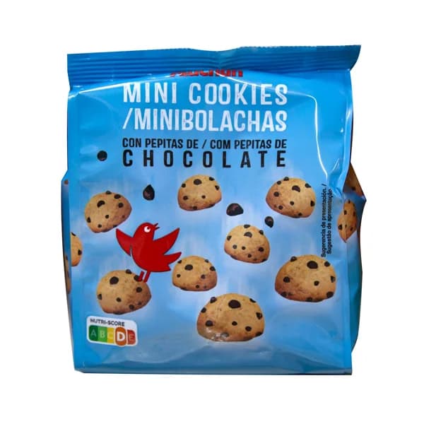 PRODUCTO ALCAMPO Galletas mini cookies con pepitas de chocolate 150 g. - 0.15 kg - Imagen del producto en Findit