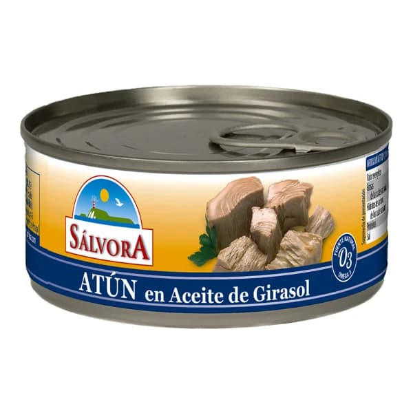 SÁLVORA Atún en aceite de girasol lata 104 g. - 0.16 kg - Imagen del producto en Findit