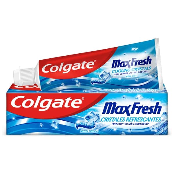 COLGATE Pasta de dientes con flúor, cristales refrescante y sabor a menta fresca COLGATE Max fresh 75 ml. - 0.08 l - Imagen del producto en Findit