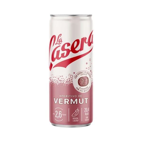 LA CASERA Aperitivo de vermut, elaborado con uva Moscatel LA CASERA lata de 33 cl. - 0.33 l - Imagen del producto en Findit