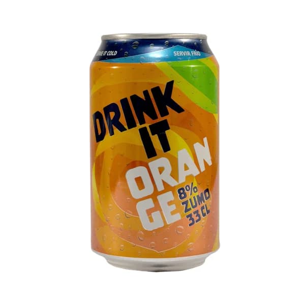 DRINK IT Refresco de naranja con gas lata 33 cl. - 0.33 l - Imagen del producto en Findit