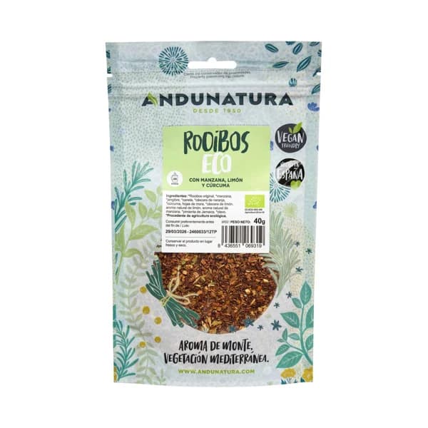 ANDUNATURA Hierbas para infusión de rooibos ecológico 40 g. - 1 ud - Imagen del producto en Findit