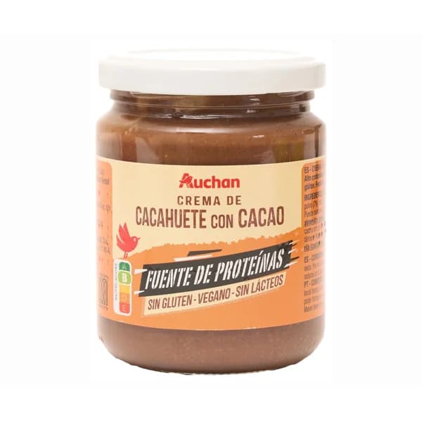 PRODUCTO ALCAMPO Crema de cacahuete con cacao 250 gr. - 0.25 kg - Imagen del producto en Findit