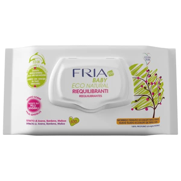 FRIA Baby eco natural Toallitas húmedas para bebé reequilibrantes 72 uds. - 1 ud - Imagen del producto en Findit