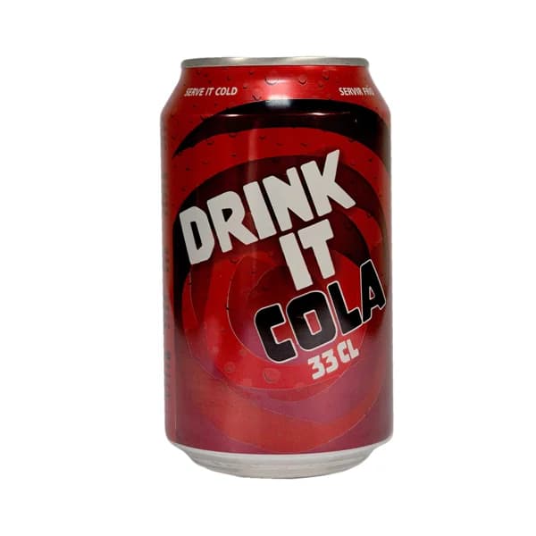 DRINK IT Refresco de cola regular lata 33 cl. - 0.33 l - Imagen del producto en Findit