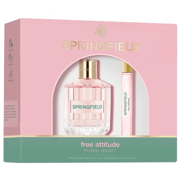 SPRINGFIELD Free attitude floral woody Estuche para mujer con colonia y vial para bolso. - 1 ud - Imagen del producto en Findit