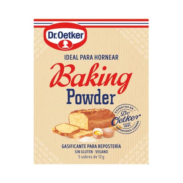 DR. OETKER Baking Glasificante para repostería 5 sobres 60 g. - 0.06 kg - Imagen del producto en Findit