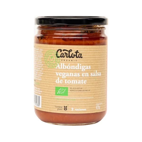 CARLOTA Albóndigas veganas en salsa de tomate CARLOTA ORGANIC 425 g. - 0.43 kg - Imagen del producto en Findit