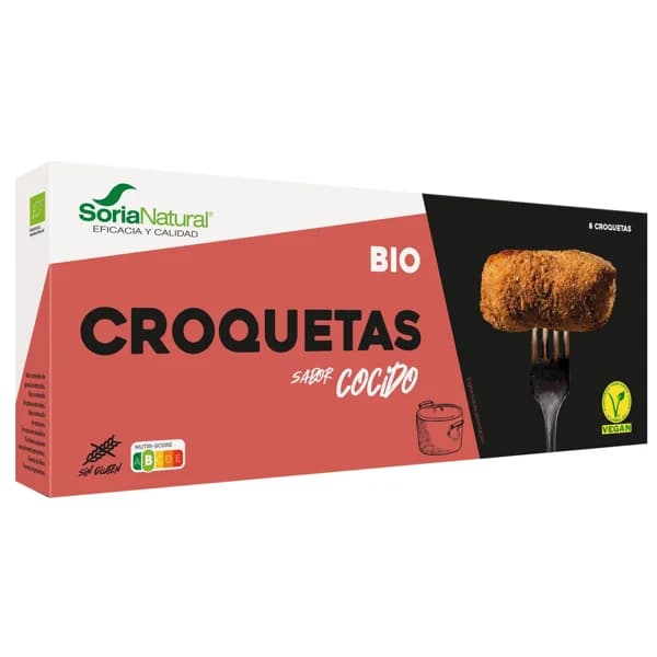 SORIA NATURAL Bio Croquetas vegetales con sabor a cocido 250 g. - 0.25 kg - Imagen del producto en Findit