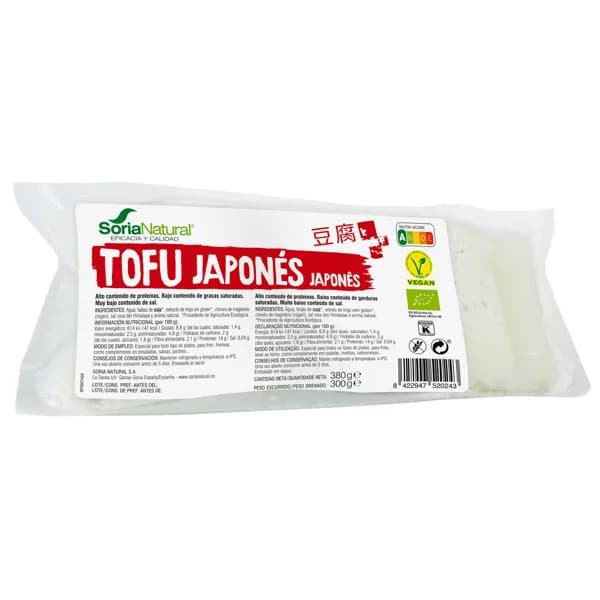 SORIA NATURAL Tofu japonés ecológico, con bajo contenido en grasas saturadas 300 g. - 0.3 kg - Imagen del producto en Findit