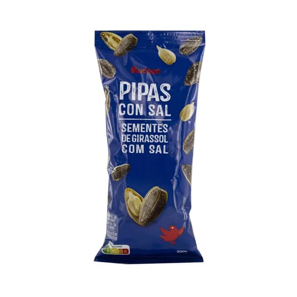PRODUCTO ALCAMPO Pipas de girasol con sal PRODUCTO ALCAMPO 200 g. - 0.2 kg - Imagen del producto en Findit