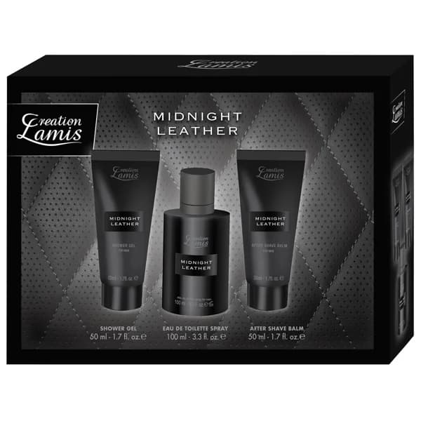CREATION LAMIS Midnight leather Estuche para hombre con colonia, gel y after shave. - 1 ud - Imagen del producto en Findit