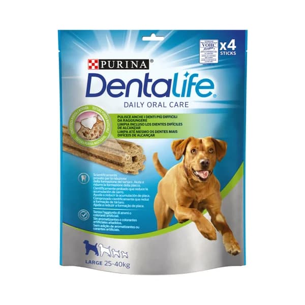 DENTALIFE Snacks dental para perros de raza grande, PURINA DENTALIFE 4 uds. 142 g. - 0.14 kg - Imagen del producto en Findit