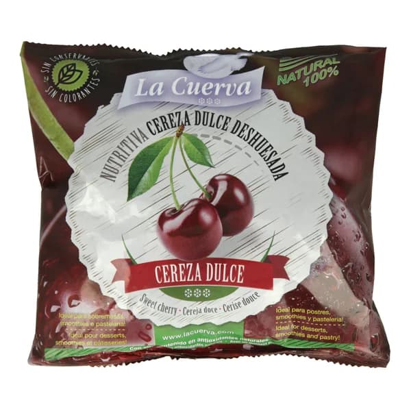 LA CUERVA Cerezas dulces deshuesadas,100% naturales y sin conservantes ni colorantes LA CUERVA 300 g. - 0.3 kg - Imagen del producto en Findit