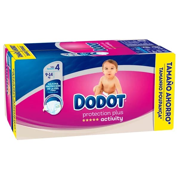 DODOT Activity Pañales talla 4 para niños de 9 a 14 kilogramos 144 uds. - 1 ud - Imagen del producto en Findit