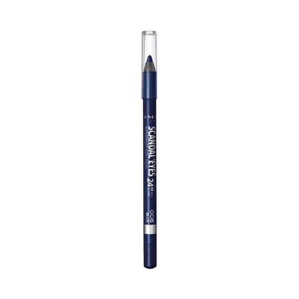 RIMMEL Scandal eyes 24 hr tono 008 blue  Lápiz de ojos Kohl kajak, con fórmula cremosa y resistente al agua, acabado intenso. - 1 ud - Imagen del producto en Findit