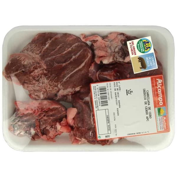 ALCAMPO CULTIVAMOS LO BUENO Carrilladas de cebo ibérico de cerdo - 1 ud - Imagen del producto en Findit