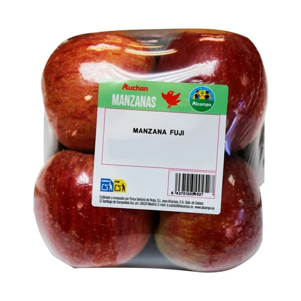 ALCAMPO CULTIVAMOS LO BUENO Manzana Fuji  bandeja 4 uds. 900 g. - 0.9 kg - Imagen del producto en Findit