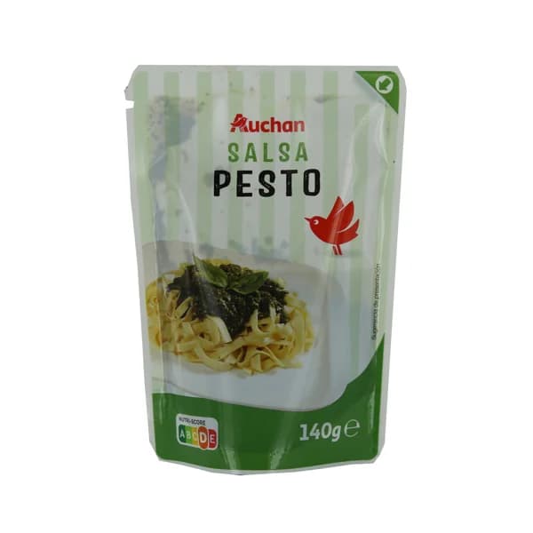 AUCHAN Salsa fresca pesto 140 g. Producto Alcampo - 0.14 kg - Imagen del producto en Findit