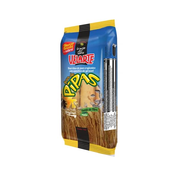 Barritas de pan crujiente con semillas de girasol VELARTE 120 g. - 0.12 kg - Imagen del producto en Findit