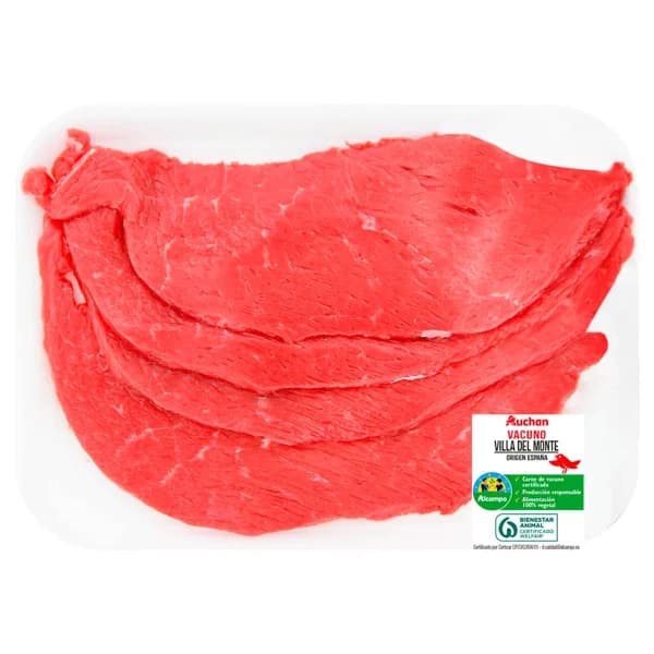 ALCAMPO CULTIVAMOS LO BUENO Filetes finitos para niños de 1ª A de vacuno Villa del monte - 1 ud - Imagen del producto en Findit