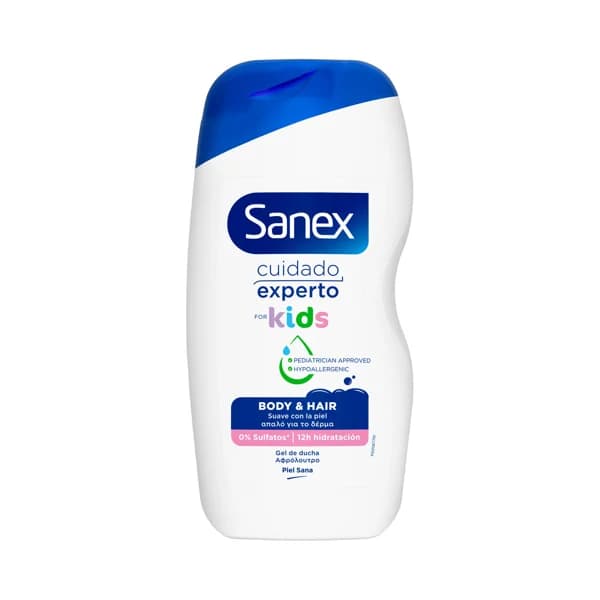 SANEX Cuidado experto kids Gel de ducha y espuma de baño, para todo tipo de peiels 475 ml. - 0.48 l - Imagen del producto en Findit