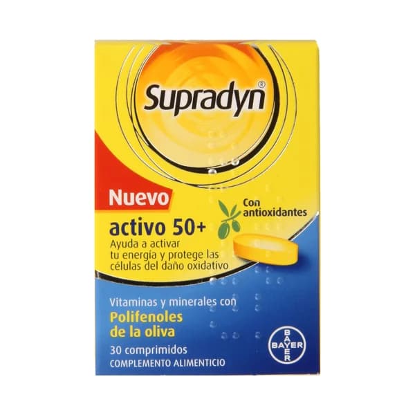 SUPRADYN Complemento alimenticio con antioxidantes, vitaminas y minerales SUPRADYN Activo 50+ 30 uds. - 1 ud - Imagen del producto en Findit