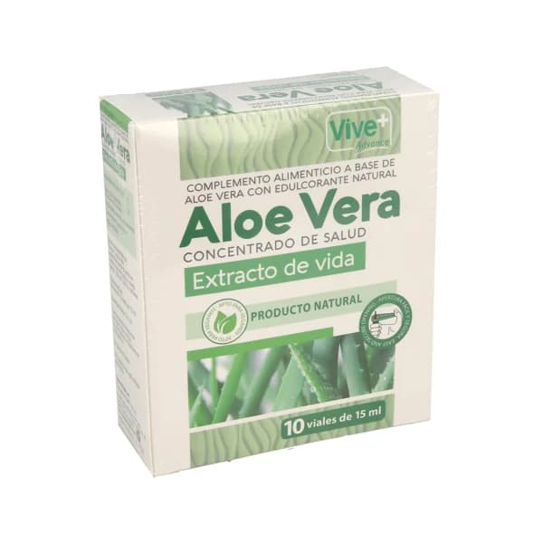 VIVE+ SALUD Y VIDA Complemento alimenticio a base de aloe vera VIVE + SALUD Y VIDA 10 uds. de 10 ml. - 1 ud - Imagen del producto en Findit