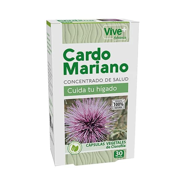 VIVE+ Advance Cápsulas vegetales a base de cardo mariano 30  uds. - 1 ud - Imagen del producto en Findit
