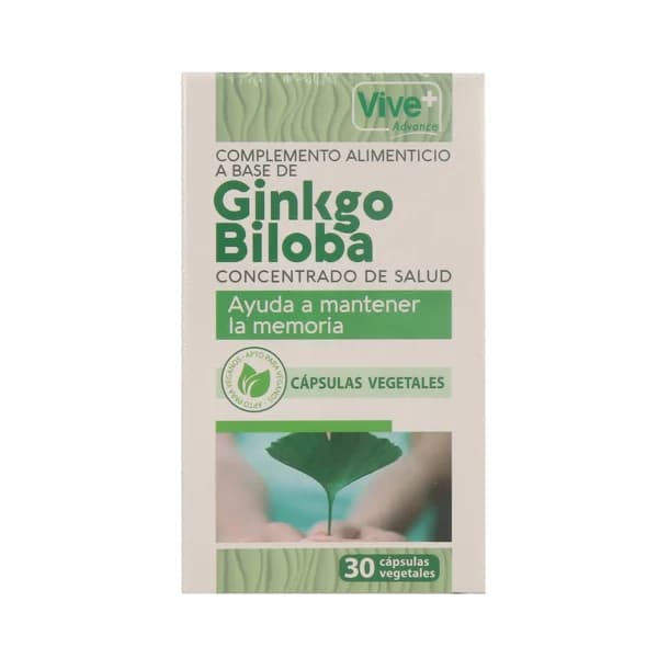 VIVE ADVANCE Complemento alimenticio a base de Ginkgo Biloba VIVE ADVANCE 30 uds. - 1 ud - Imagen del producto en Findit