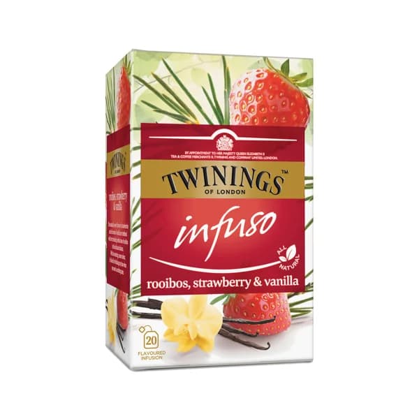 TWININGS Infusión de rooibos con aroma de fresa y vainilla 20 uds de 2 g. - 1 ud - Imagen del producto en Findit