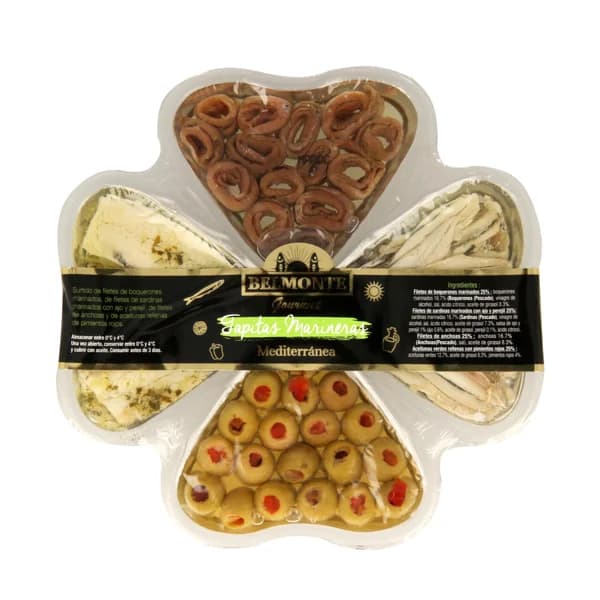 BELMONTE Tapitas marineras mediterrànes BELMONTE 300 gr - 0.21 kg - Imagen del producto en Findit