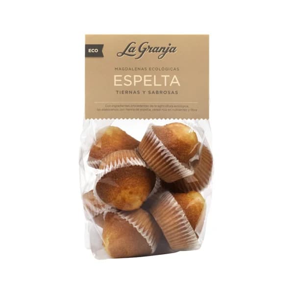 LA GRANJA Magdalenas espelta ecológicas LA GRANJA 220 g. - 0.22 kg - Imagen del producto en Findit