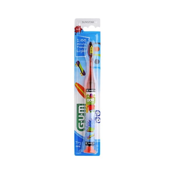 GUM Cepillo de dientesl infantil con luz (7 a 9 años) y filamentos suaves GUM Junior - 1 ud - Imagen del producto en Findit