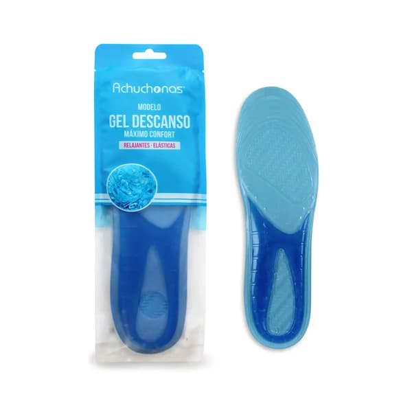 Plantillas gel descanso ACHUCHONAS, confort, relajantes, elásticas, talla 42/47. - 1 ud - Imagen del producto en Findit
