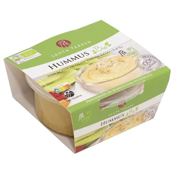 SANTA TERESA Hummus elaborado con ingredientes 100% naturales procedentes de agricultura ecológica SANTA TERESA 180 g. - 0.18 kg - Imagen del producto en Findit