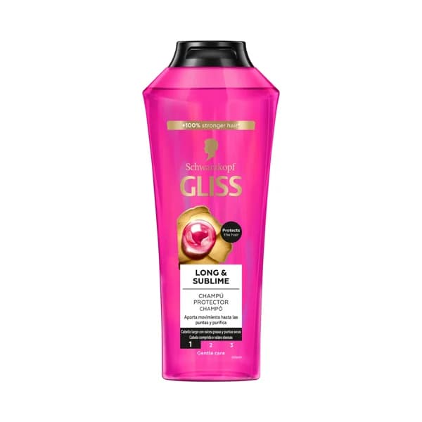 GLISS Long & sublime de Schwarzkopf Champú protector para cabellos largos con raíces grasas 400 ml. - 0.37 l - Imagen del producto en Findit