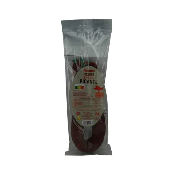 AUCHAN Sarta de chorizo picante de categoria extra 280 g. Producto Alcampo - 0.28 kg - Imagen del producto en Findit