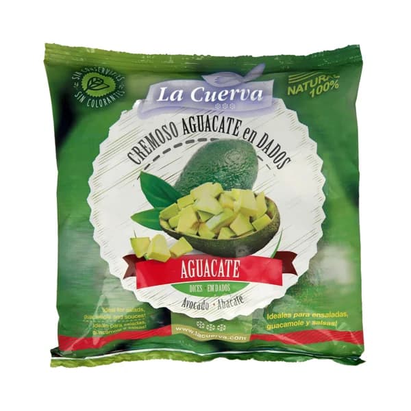 LA CUERVA Aguacate cortado en dados, 100% natural y sin conservantes ni colorantes LA CUERVA 300g. - 0.3 kg - Imagen del producto en Findit
