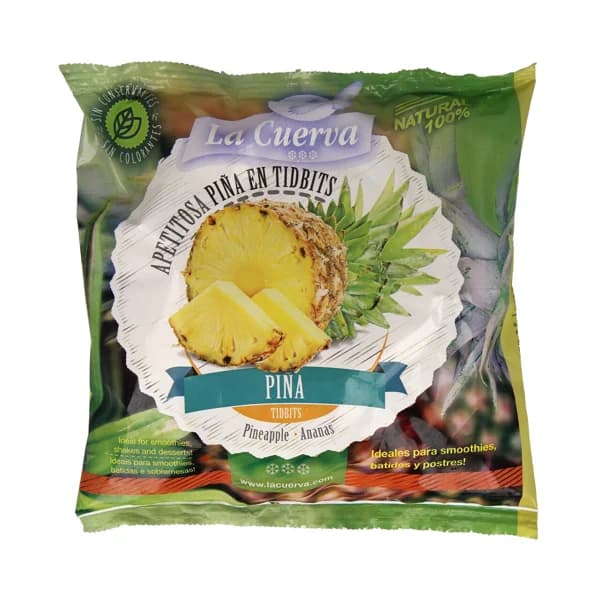 LA CUERVA Piña cortada en tidbits, 100% natural y sin conservantes ni colorantes LA CUERVA 300 g. - 0.3 kg - Imagen del producto en Findit