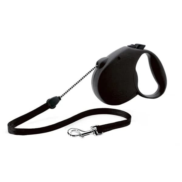 FLEXI Correa para perro de cordón negra FLEXI 5 metros Talla-L - 1 ud - Imagen del producto en Findit
