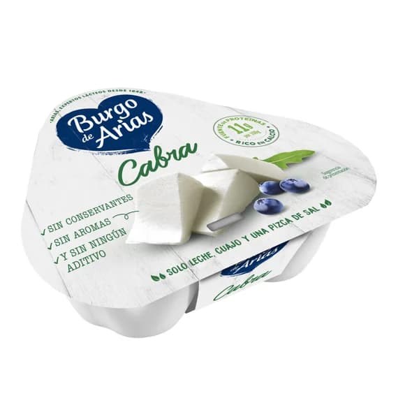 BURGO DE ARIAS Queso de cabra mini BURGO DE ARIAS 3 x 70 g. - 0.21 kg - Imagen del producto en Findit