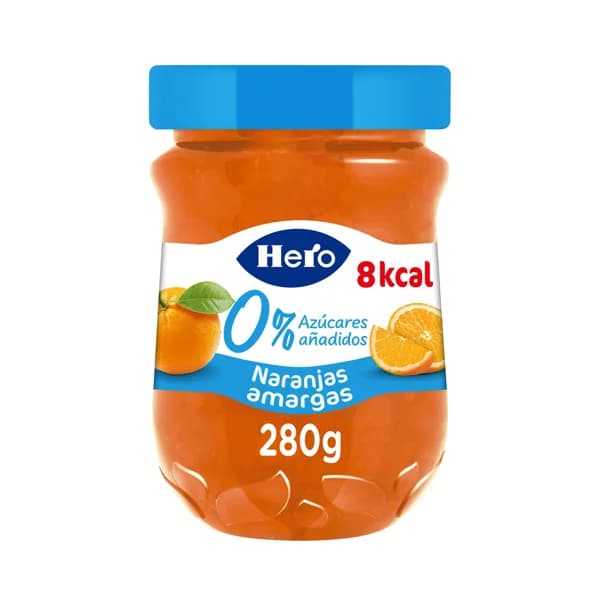 HERO 0% Confitura de naranja amarga sin azúcares añadidos 280 g. - 0.28 kg - Imagen del producto en Findit