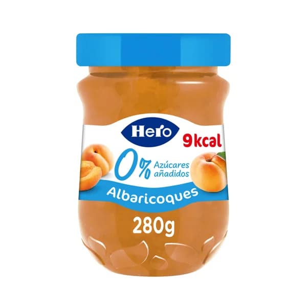 HERO 0% Confitura de albaricoque sin azúcares añadidos 280 g. - 0.28 kg - Imagen del producto en Findit