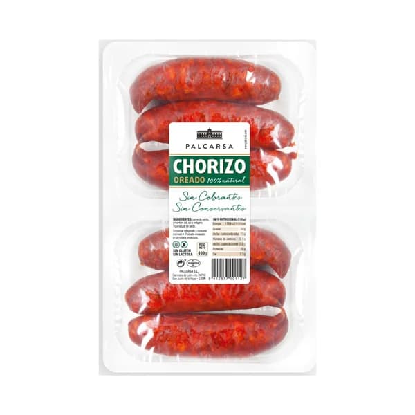 PALCARSA Chorizo oreado dulce de León, 100% natural PALCARSA 400 g - 0.4 kg - Imagen del producto en Findit
