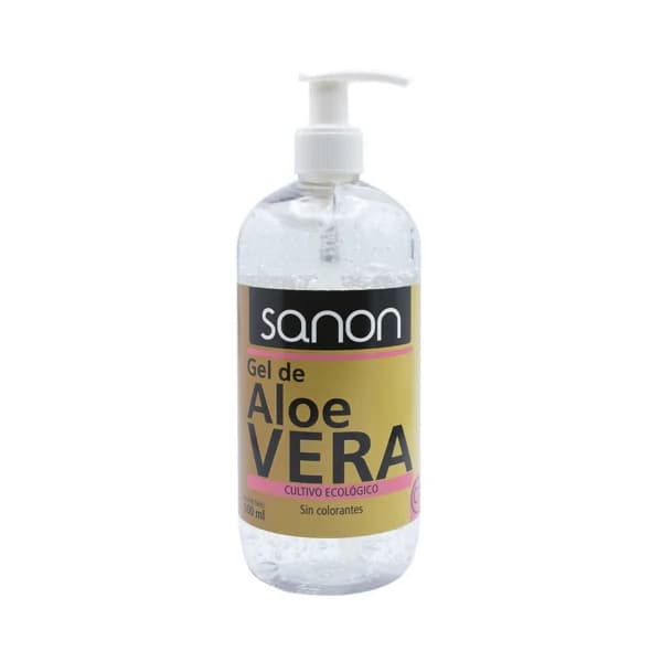 SANON Gel de aloe vera sin colorantes y procedente de cultivo ecológico SANON 500 ml. - 0.5 l - Imagen del producto en Findit