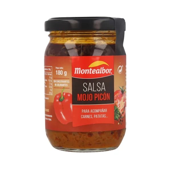 MONTEALBOR Salsa mojo picón 180 g. - 0.18 kg - Imagen del producto en Findit