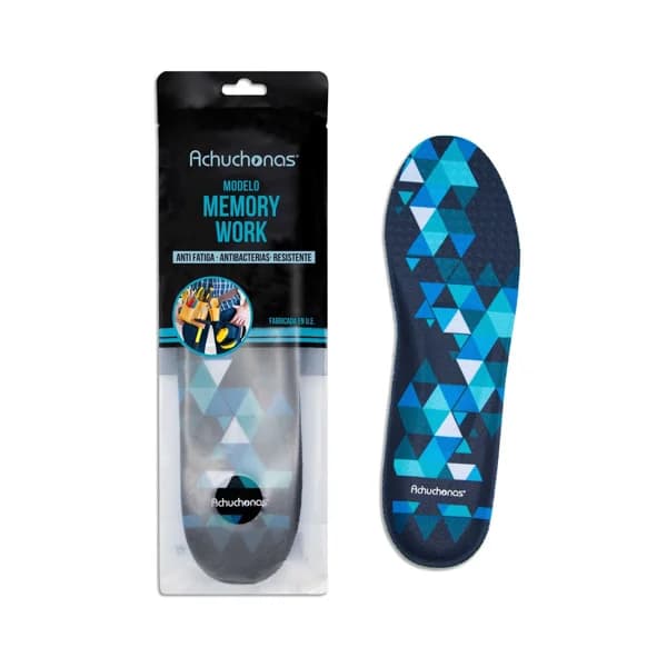 Plantillas resistentes ACHUCHONAS Memory Work, antifatiga, transpirables, Talla 36/40. - 1 ud - Imagen del producto en Findit